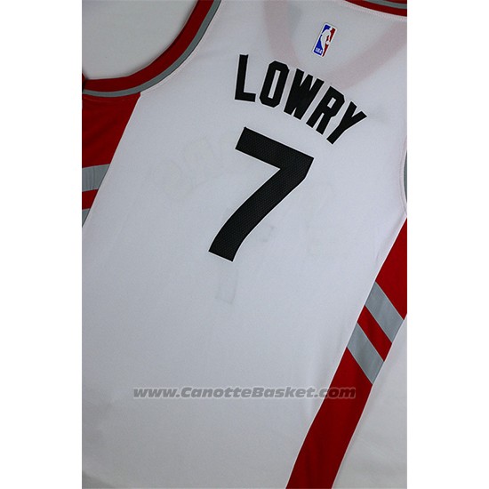 Maglia Toronto Raptors Kyle Lowry #7 Bianco